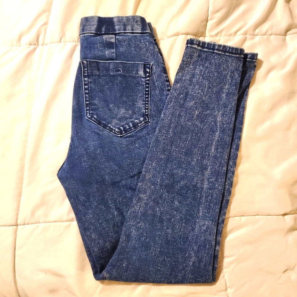 NOBO No Boundaries Junior‎ Super High Rise Skinny Pull On Jeans, Small (3-5)